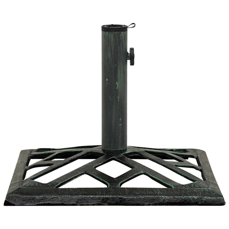 Vidaxl Parasol Foot 44x44x31 cm en fonte vert
