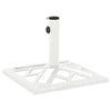 Vidaxl Parasol Foot 44x44x31 cm en fonte blanche