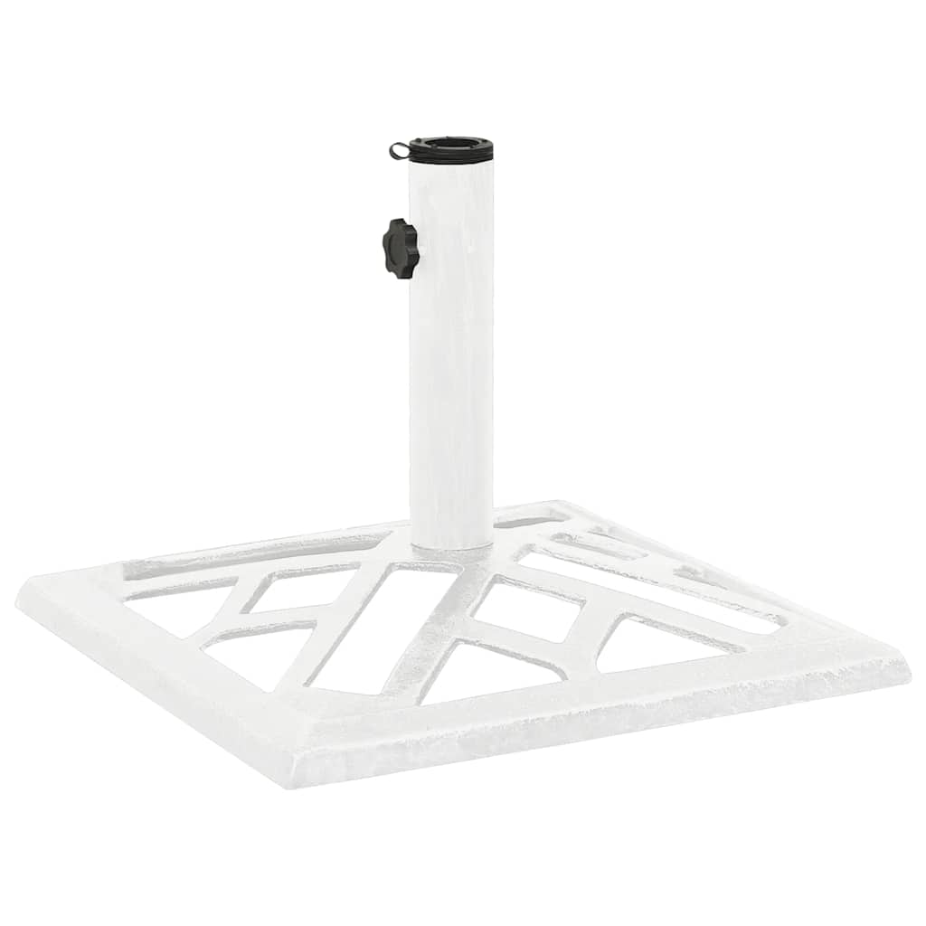 Vidaxl Parasol Foot 44x44x31 cm en fonte blanche