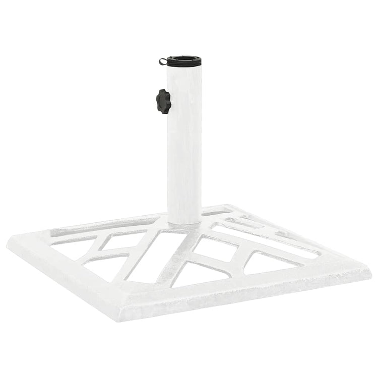 Vidaxl Parasol Foot 44x44x31 cm en fonte blanche