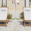 Vidaxl Parasol Foot 44x44x31 cm en fonte blanche
