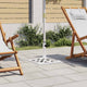 Vidaxl Parasol Foot 44x44x31 cm en fonte blanche