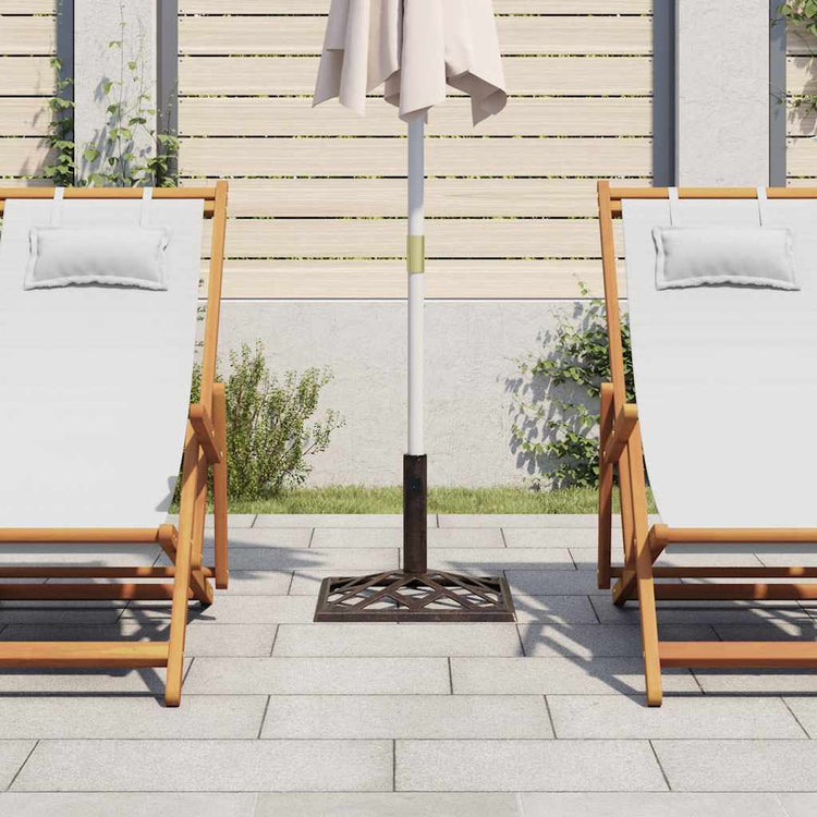 Vidaxl Parasol Foot 44x44x31 cm en fonte en fonte colorée