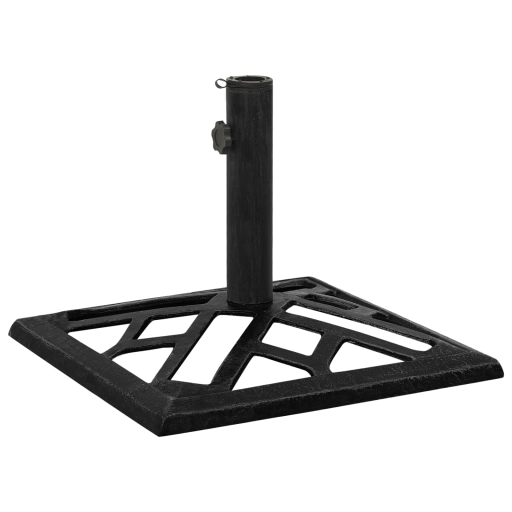 Vidaxl Parasol Foot 44x44x31 cm fonte de fer noir