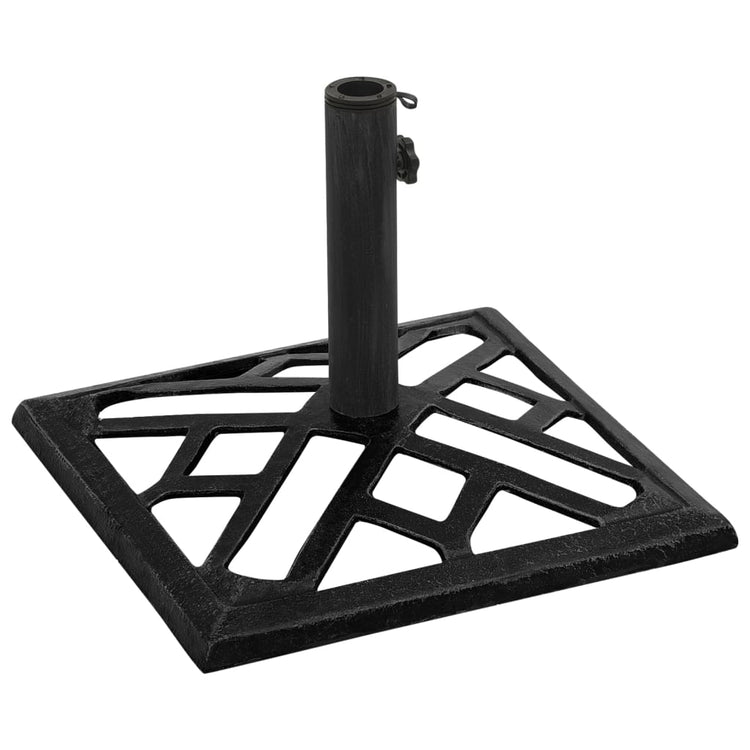 Vidaxl Parasol Foot 44x44x31 cm fonte de fer noir