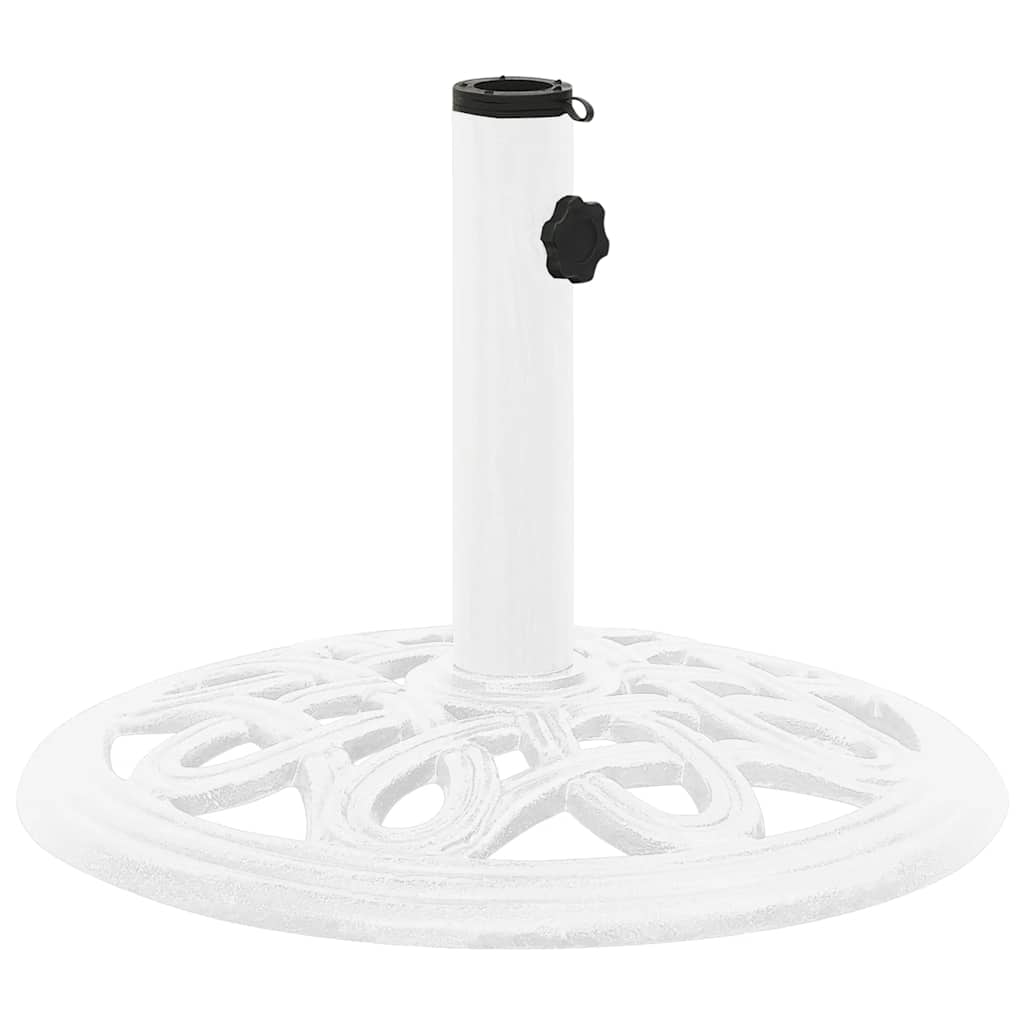 Vidaxl Parasol Foot 40x40x32 cm en fonte blanche