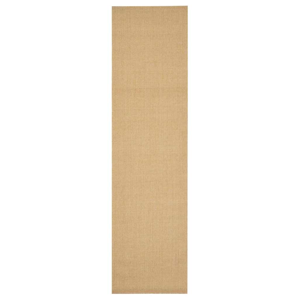 Tapis vidaxl 66x250 cm sisal naturel