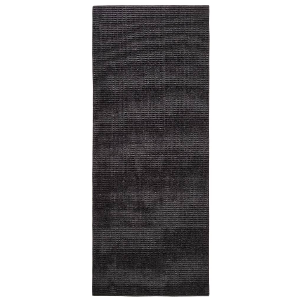 Vidaxl RAG 80x200 cm Natural Sisal noir