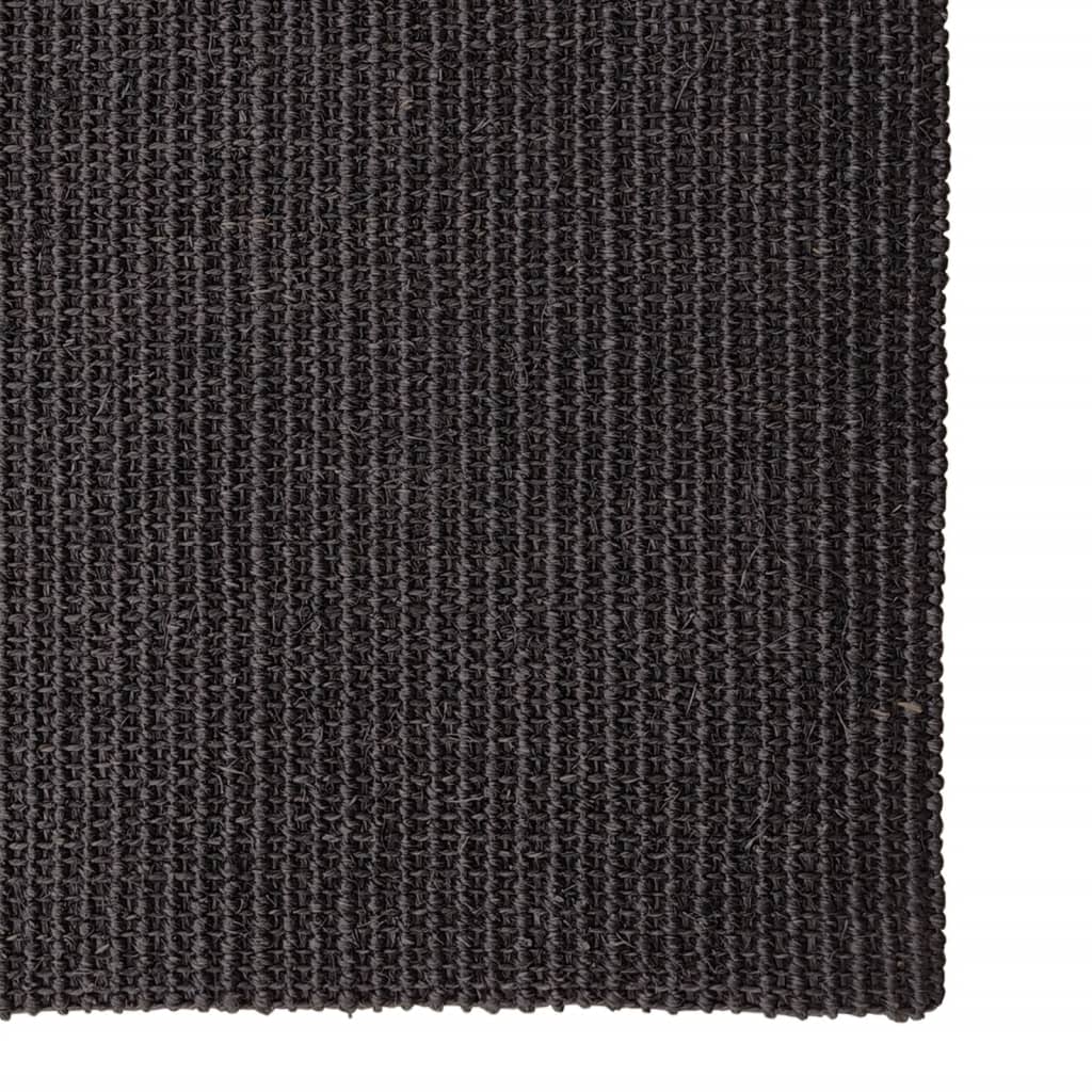Vidaxl RAG 80x200 cm Natural Sisal noir