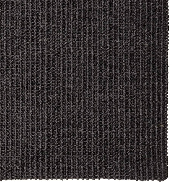 Vidaxl RAG 80x350 cm Natural Sisal Black
