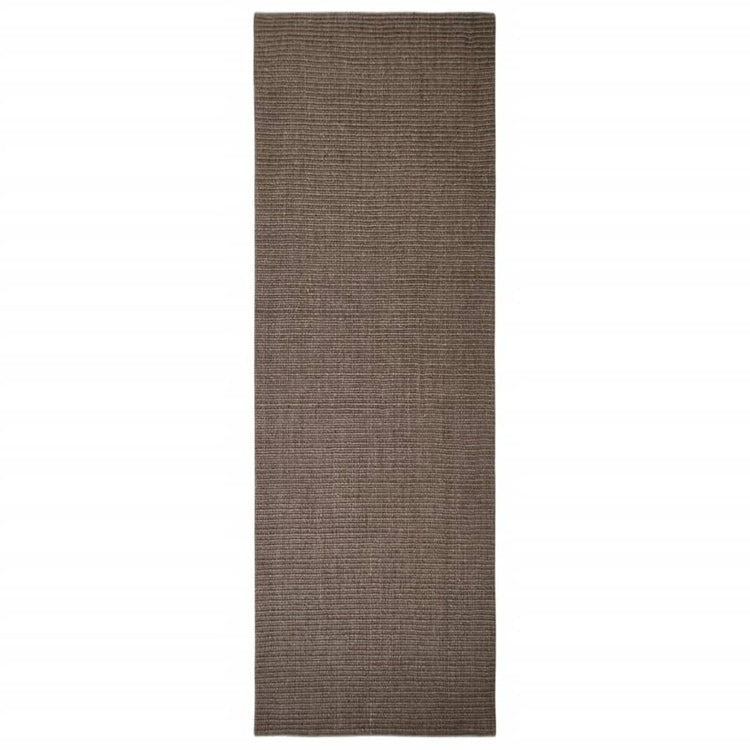 Tapis vidaxl 66x200 cm Brown de sisal naturel