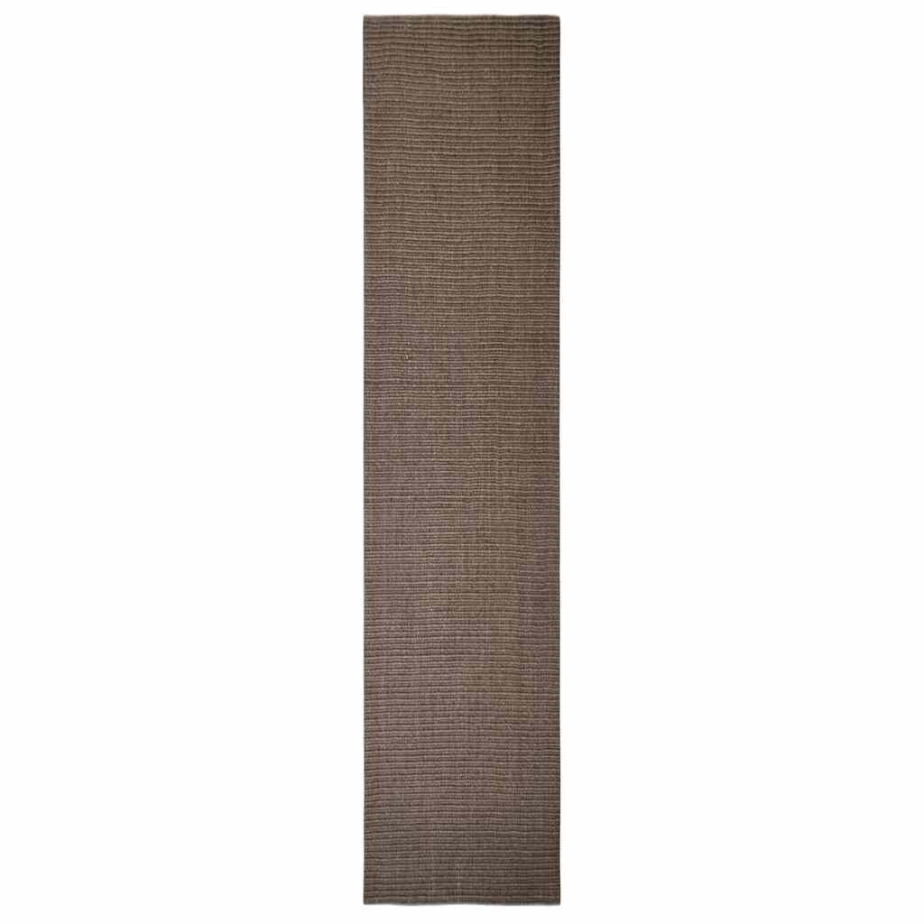 VidaXL tapis 66x300 cm sisal naturel marron