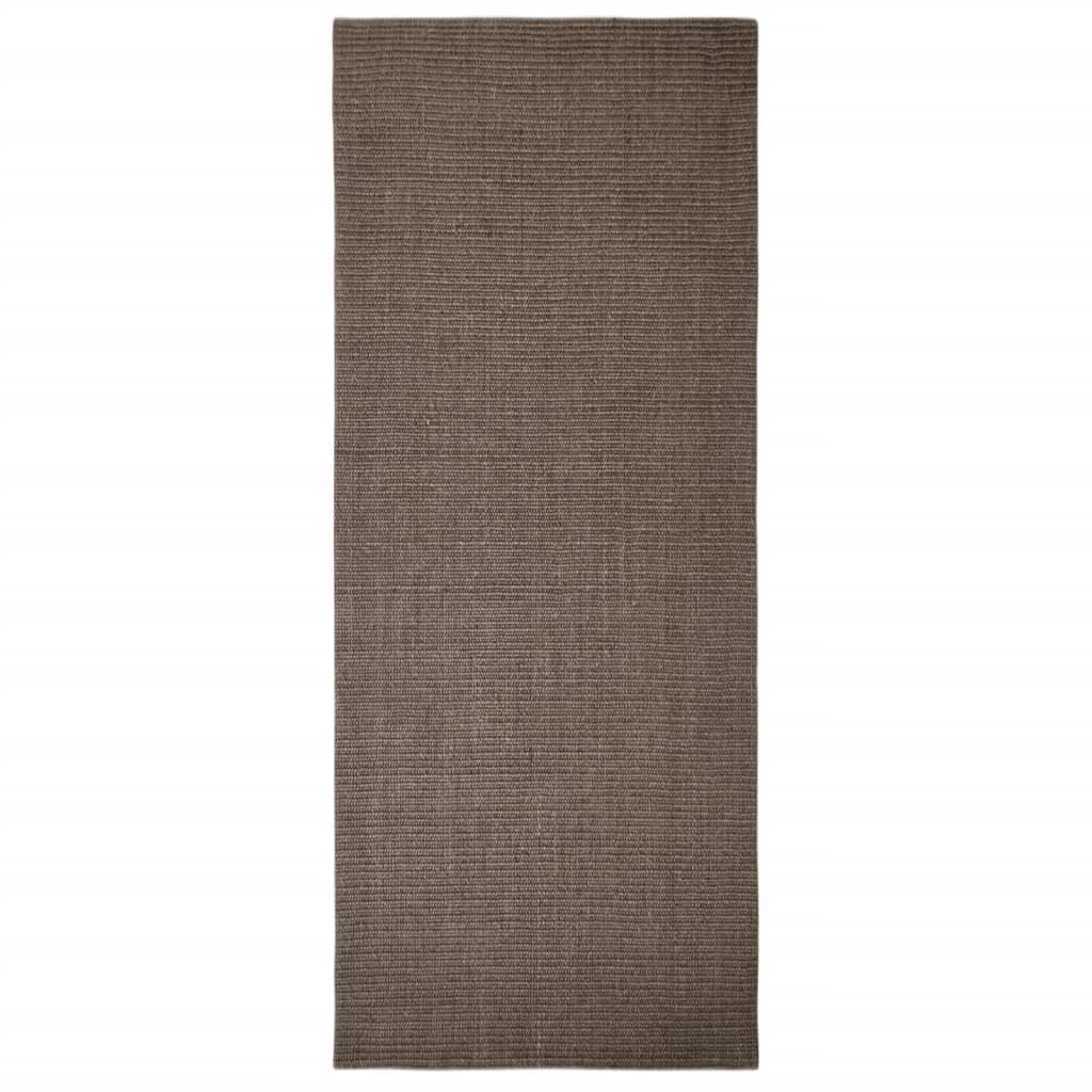 Vidaxl tapis 80x200 cm Natural Sisal Brown