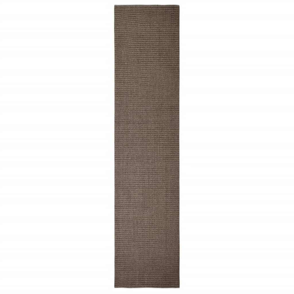 Vidaxl tapis 80x350 cm Natural Sisal Brown
