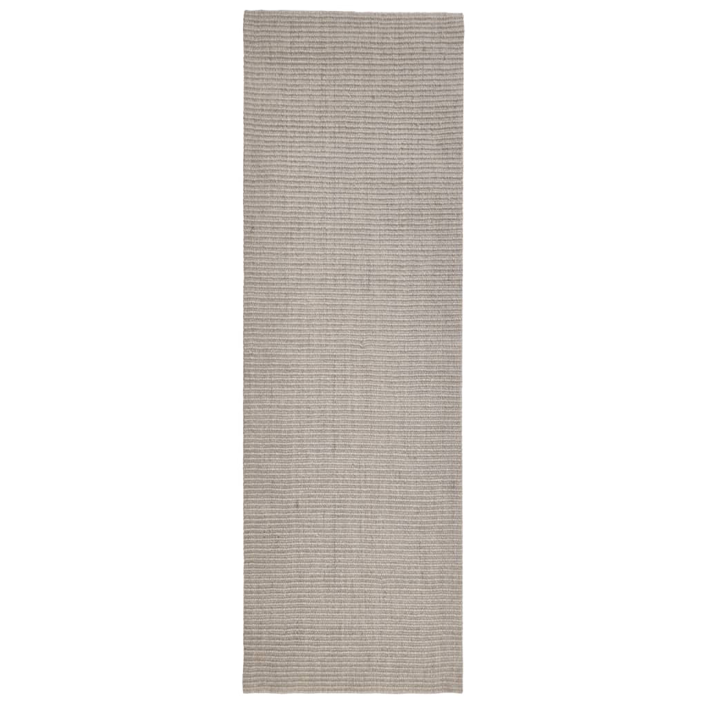 Vidaxl Rug 80x250 cm Sable de sisal naturel -colore