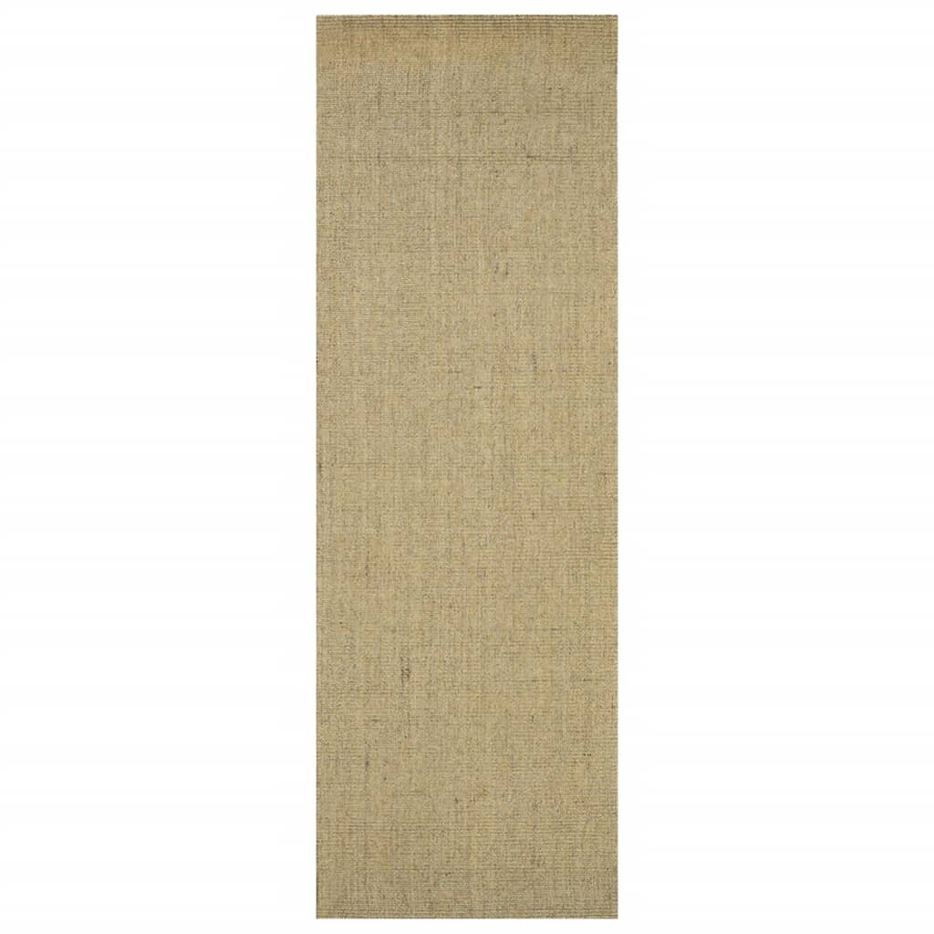 Viaxl tapis 66x200 cm Green de sisal naturel