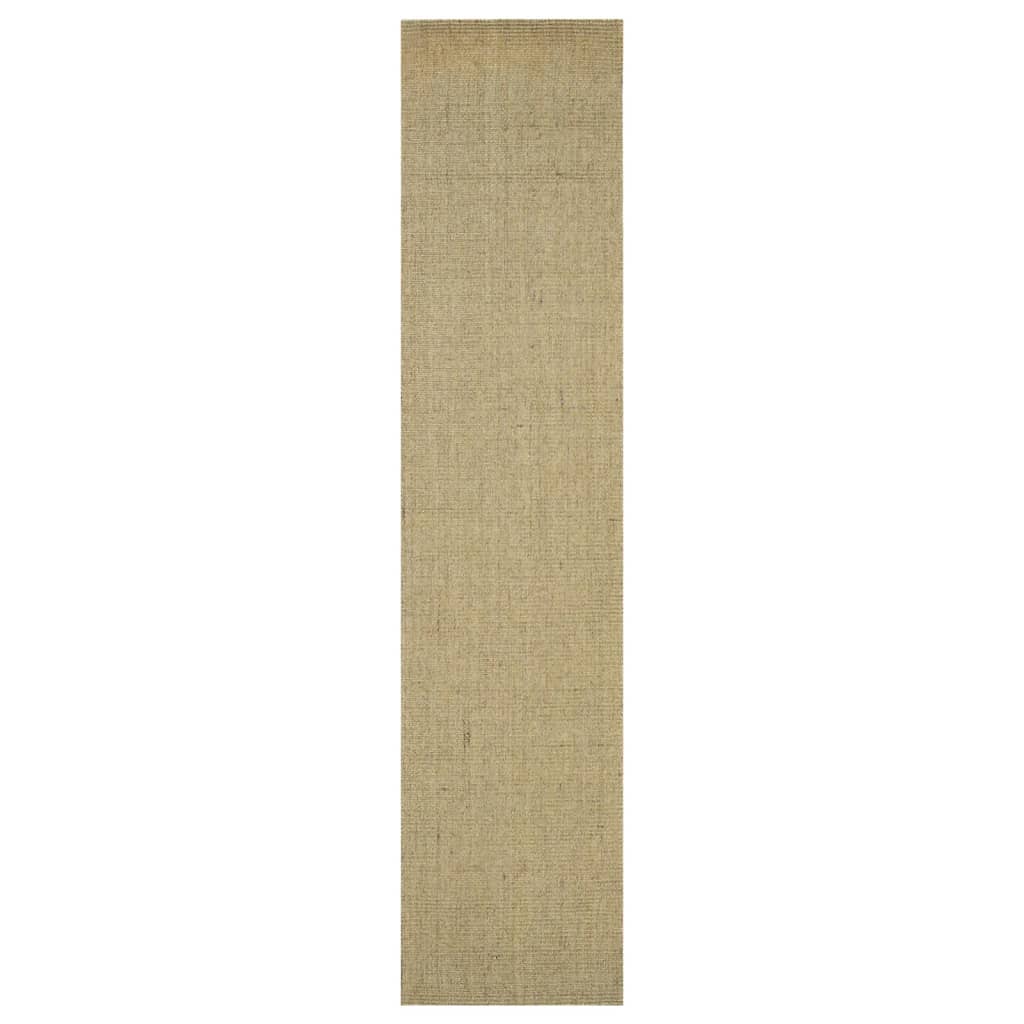 Viaxl tapis 66x300 cm Green de sisal naturel