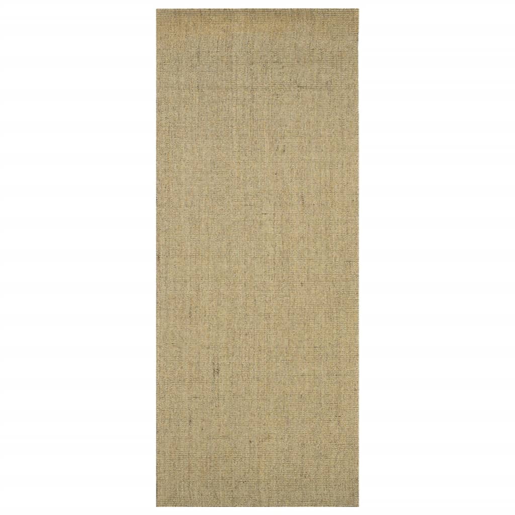 Vidaxl Rug 80x200 cm Green de sisal naturel