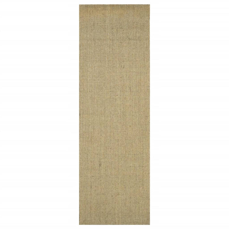 Vidaxl Rug 80x250 cm Green de sisal naturel