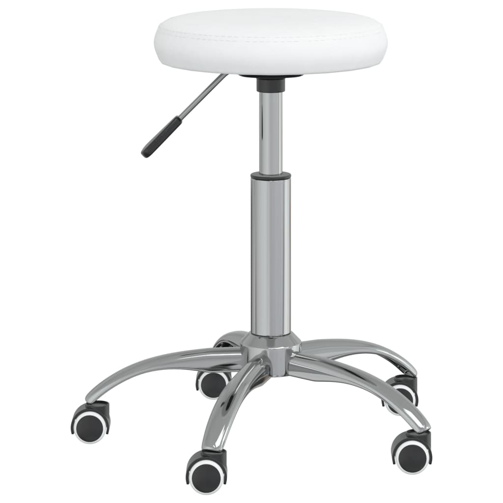 Tabouret de massage vidaxl blanc artificiel blanc