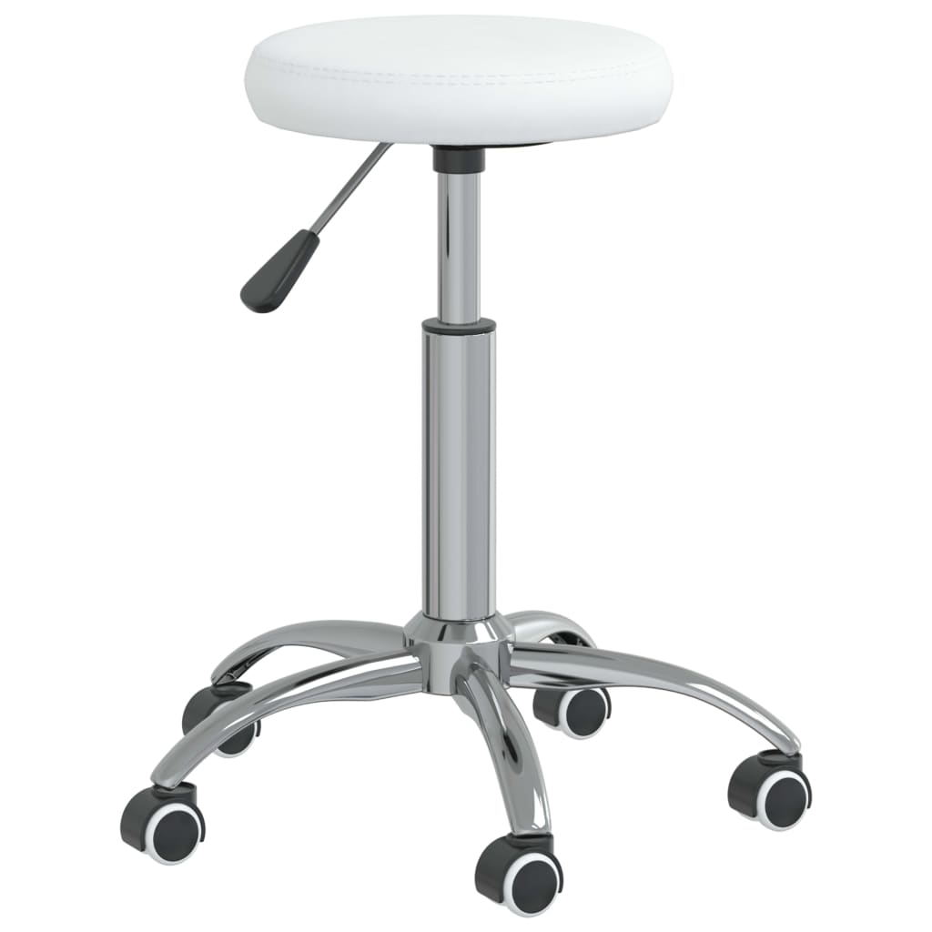 Tabouret de massage vidaxl blanc artificiel blanc