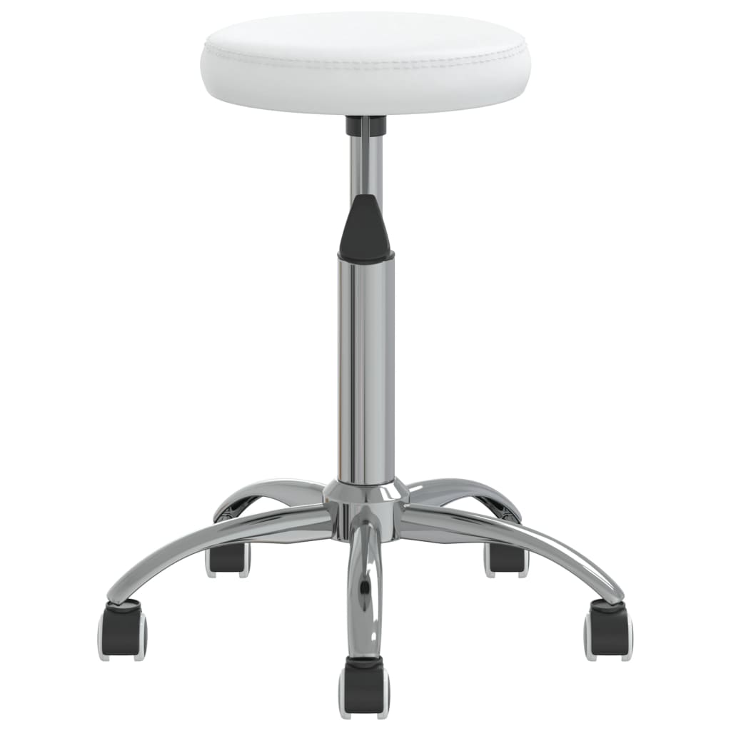 Tabouret de massage vidaxl blanc artificiel blanc