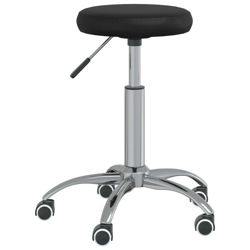 Tabouret de massage vidaxl noir en cuir artificiel noir