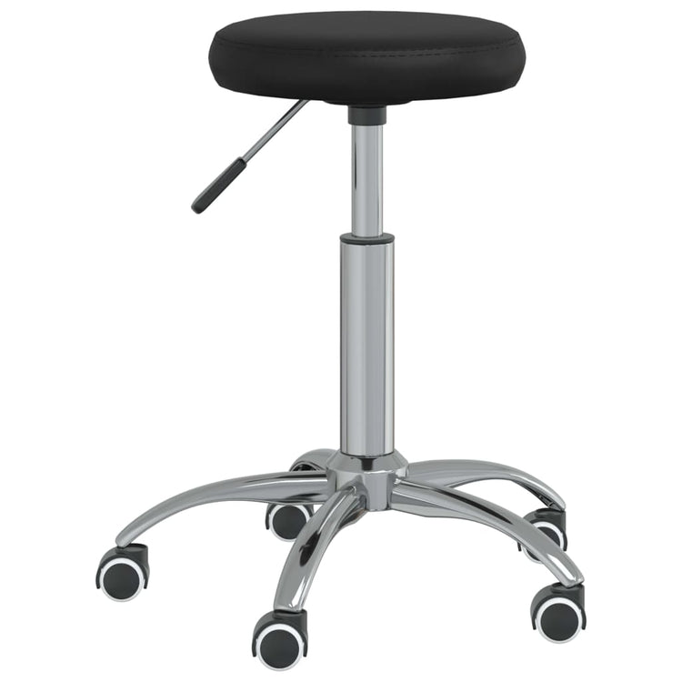 Tabouret de massage vidaxl noir en cuir artificiel noir