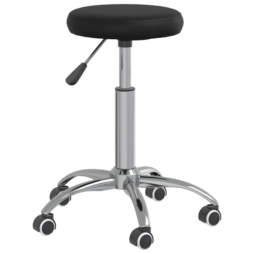 Tabouret de massage vidaxl noir en cuir artificiel noir