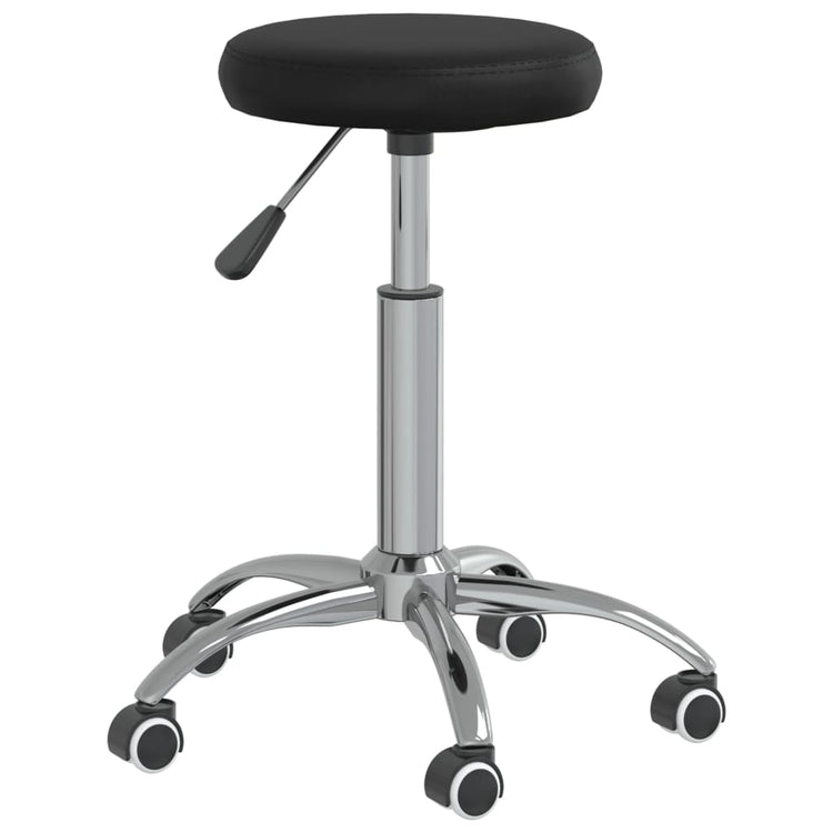 Tabouret de massage vidaxl noir en cuir artificiel noir