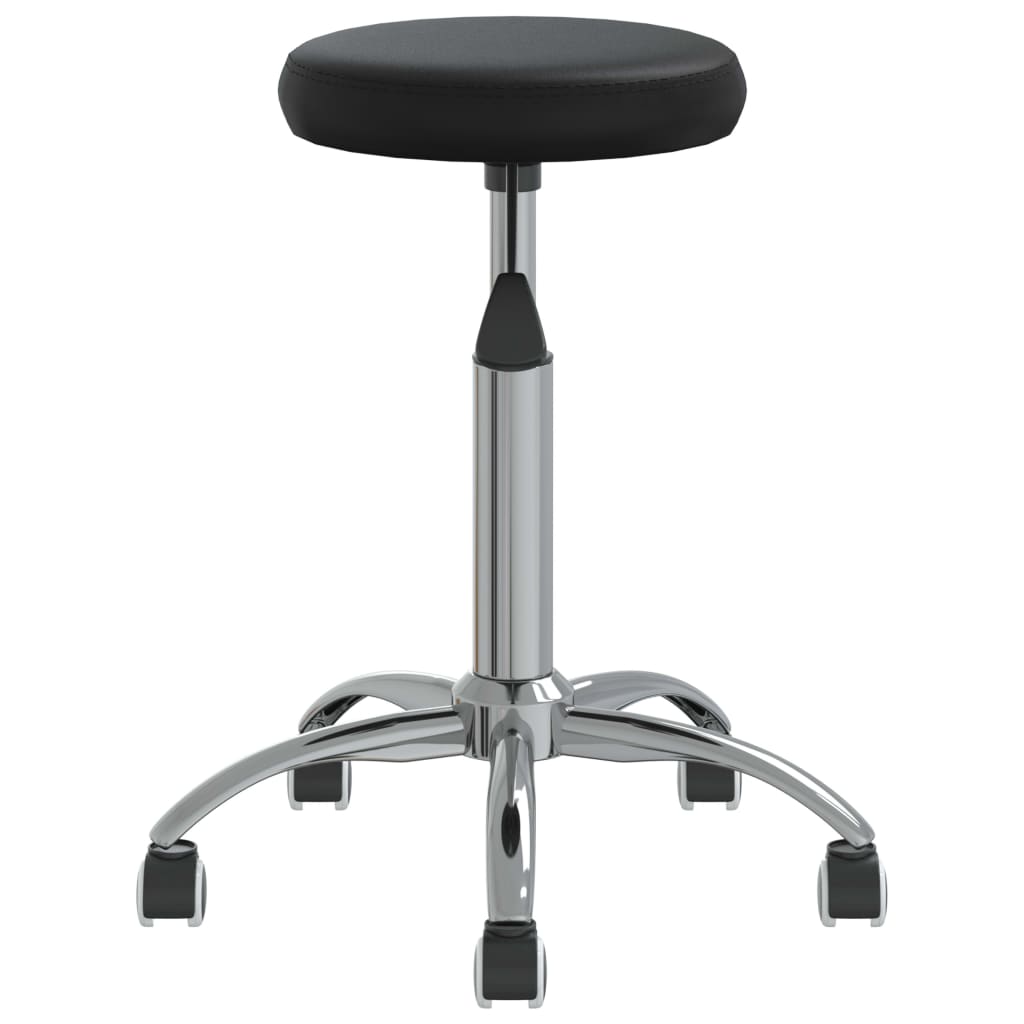 Tabouret de massage vidaxl noir en cuir artificiel noir