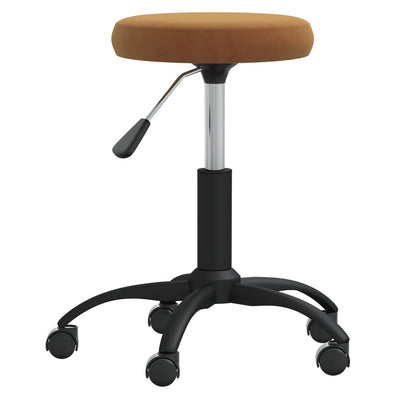 Vidaxl Massage Tabouret en velours marron