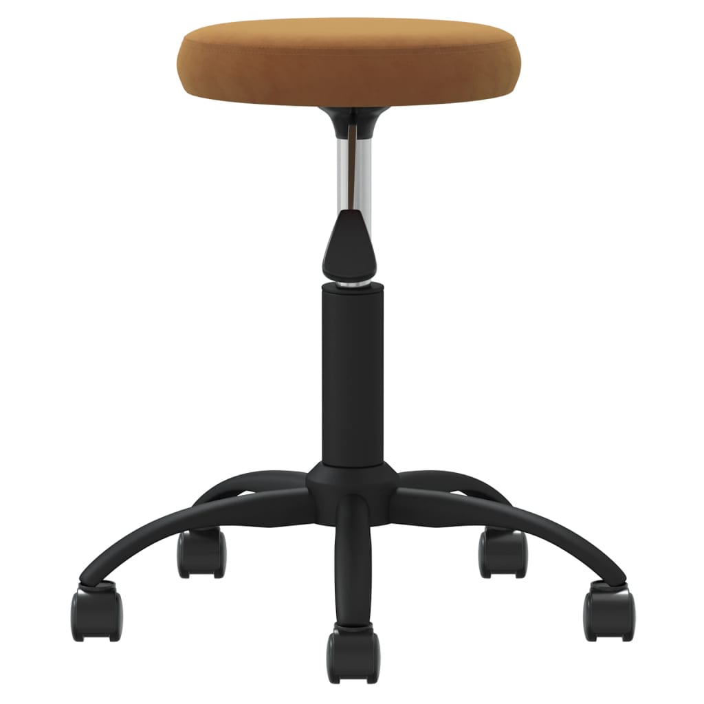 Vidaxl Massage Tabouret en velours marron