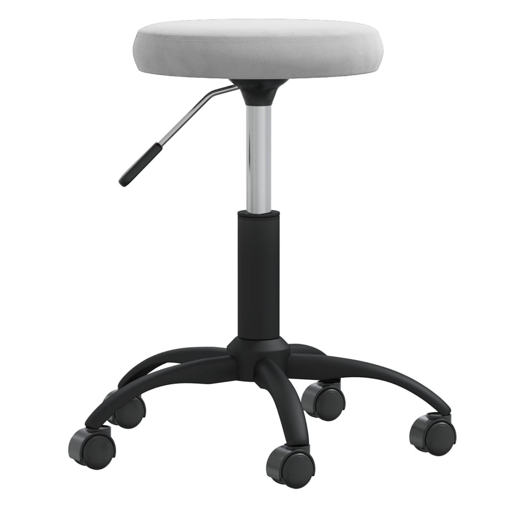 Vidaxl Massage Tabouret en velours gris clair