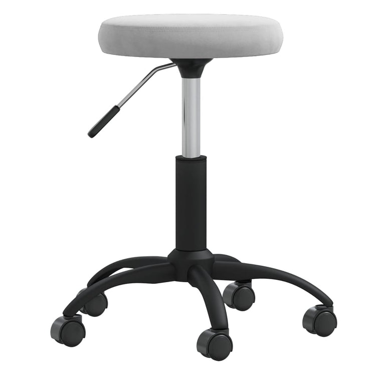 Vidaxl Massage Tabouret en velours gris clair
