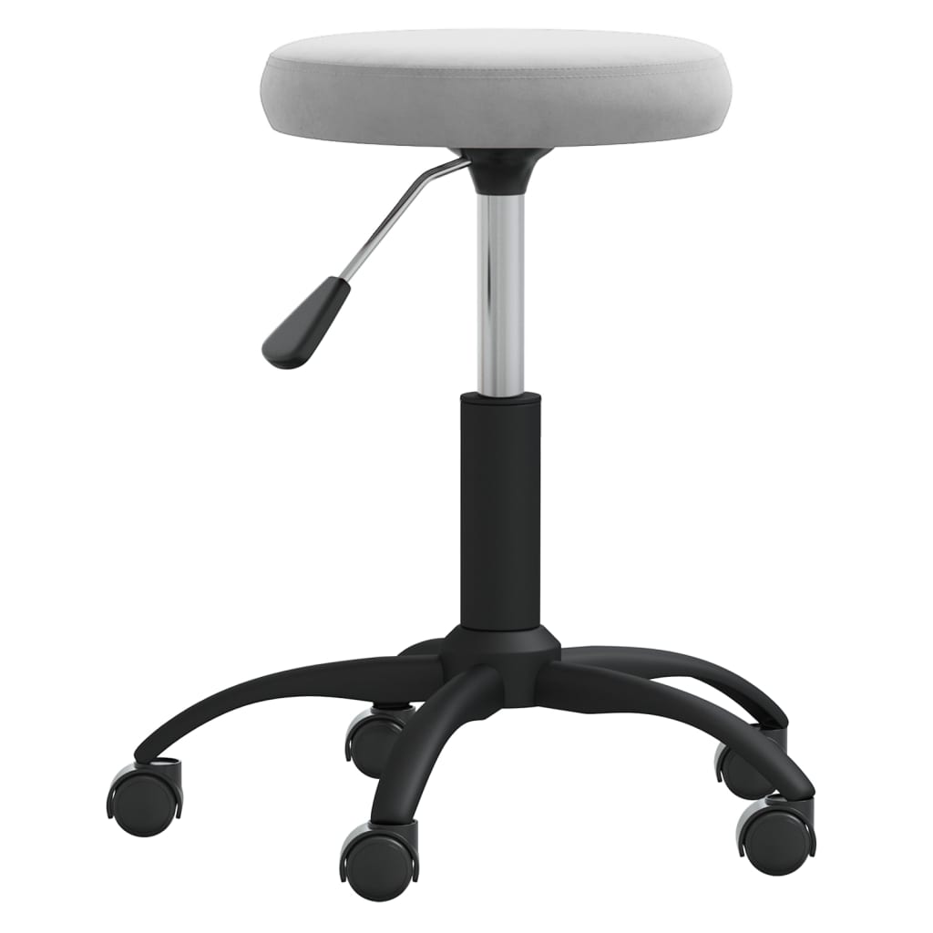 Vidaxl Massage Tabouret en velours gris clair