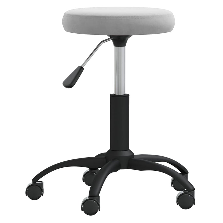 Vidaxl Massage Tabouret en velours gris clair