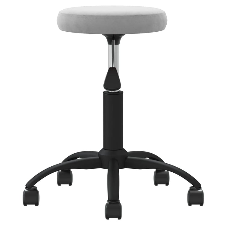 Vidaxl Massage Tabouret en velours gris clair