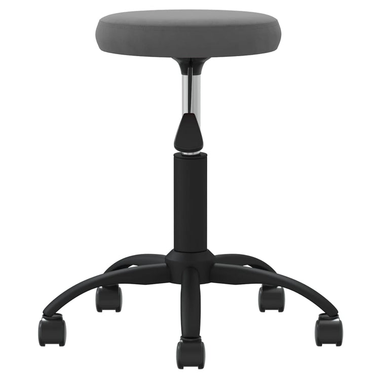 Vidaxl Massage Tabouret en velours gris foncé