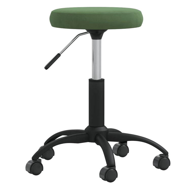 Vidaxl Massage Tabouret en velours vert foncé