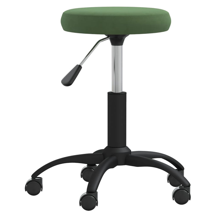 Vidaxl Massage Tabouret en velours vert foncé