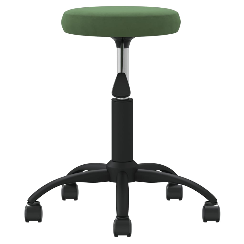 Vidaxl Massage Tabouret en velours vert foncé