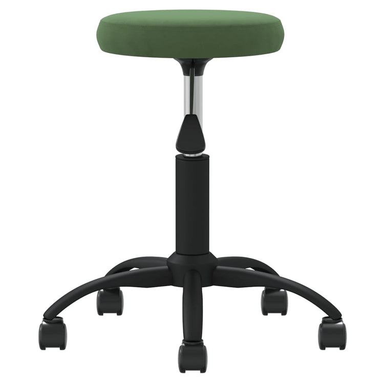 Vidaxl Massage Tabouret en velours vert foncé