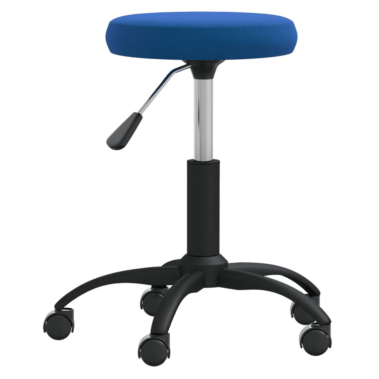 Vidaxl Massage Tabouret Velvet Bleu