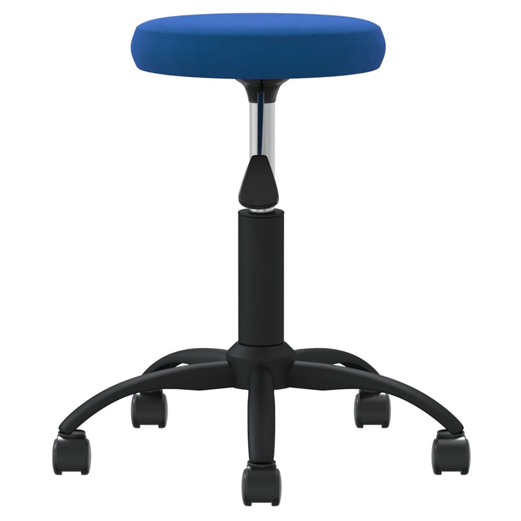 Vidaxl Massage Tabouret Velvet Bleu