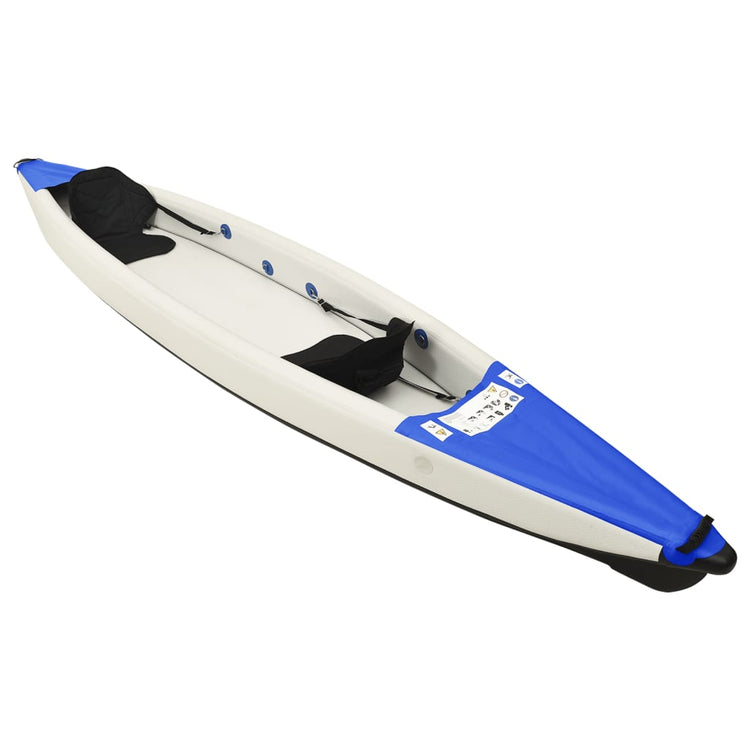 Vidaxl kayak gonflable 424x81x31 cm bleu polyester