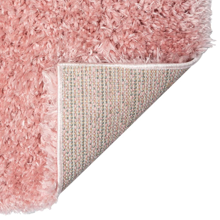 Tapis vidaxl Pile haut hirsute 50 mm 160x230 cm rose