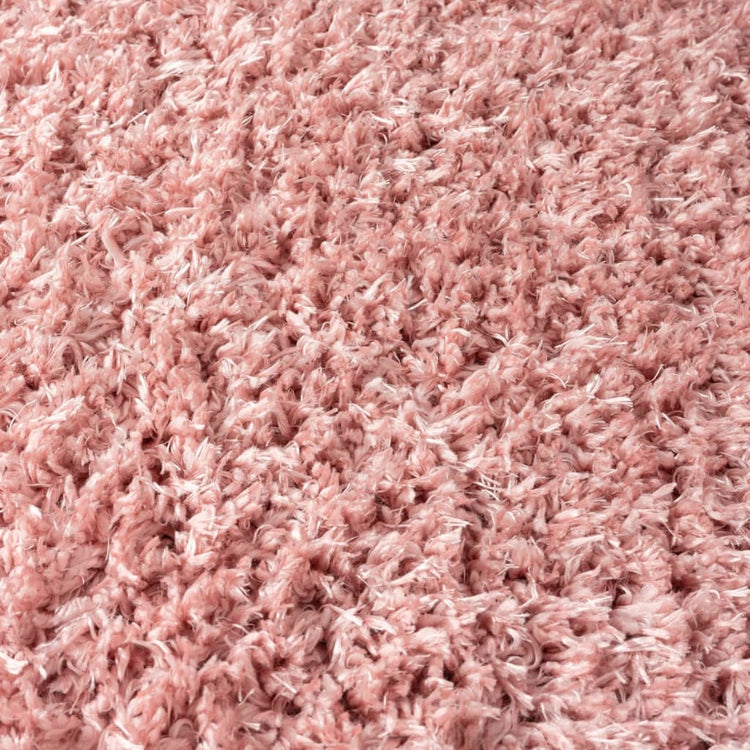 Tapis vidaxl Pile haut hirsute 50 mm 160x230 cm rose
