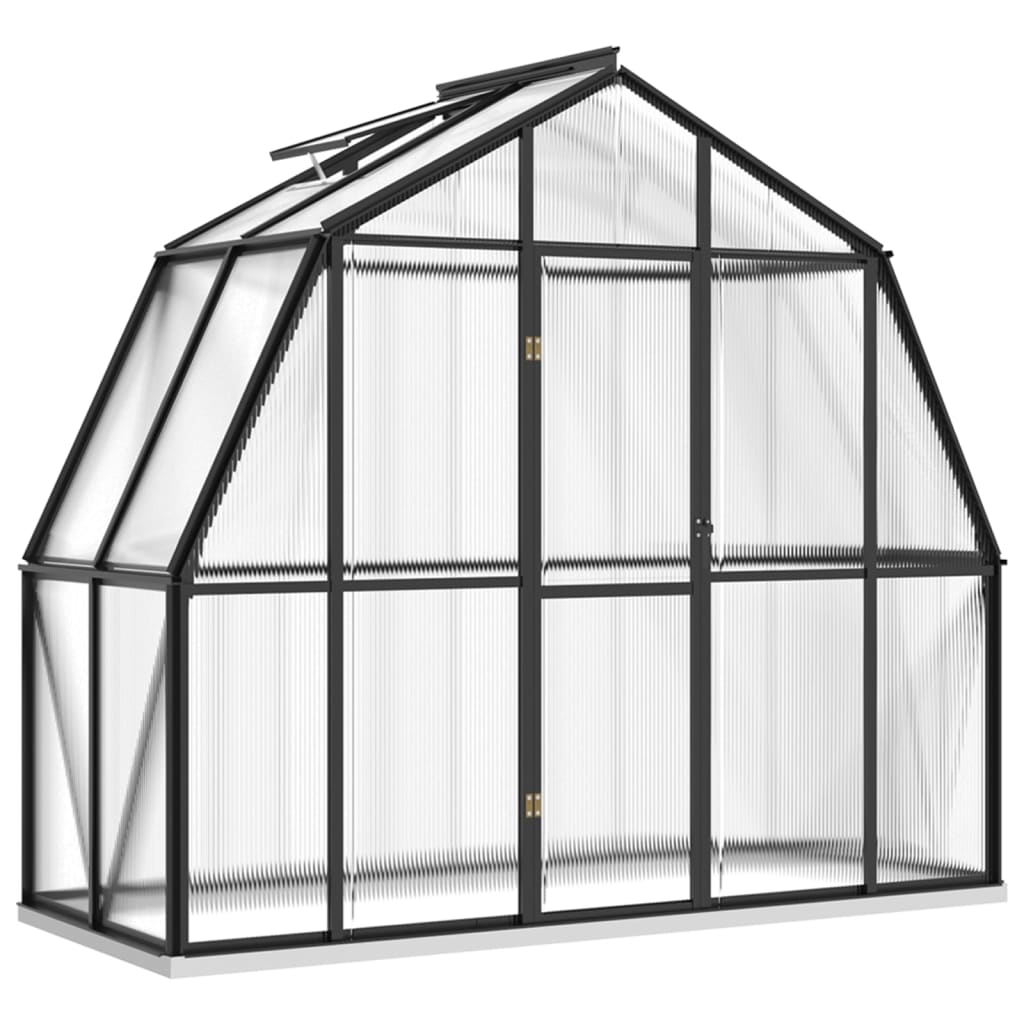 Vidaxl Greenhouse avec cadre de base 3,3 m² en aluminium anthracite -colored