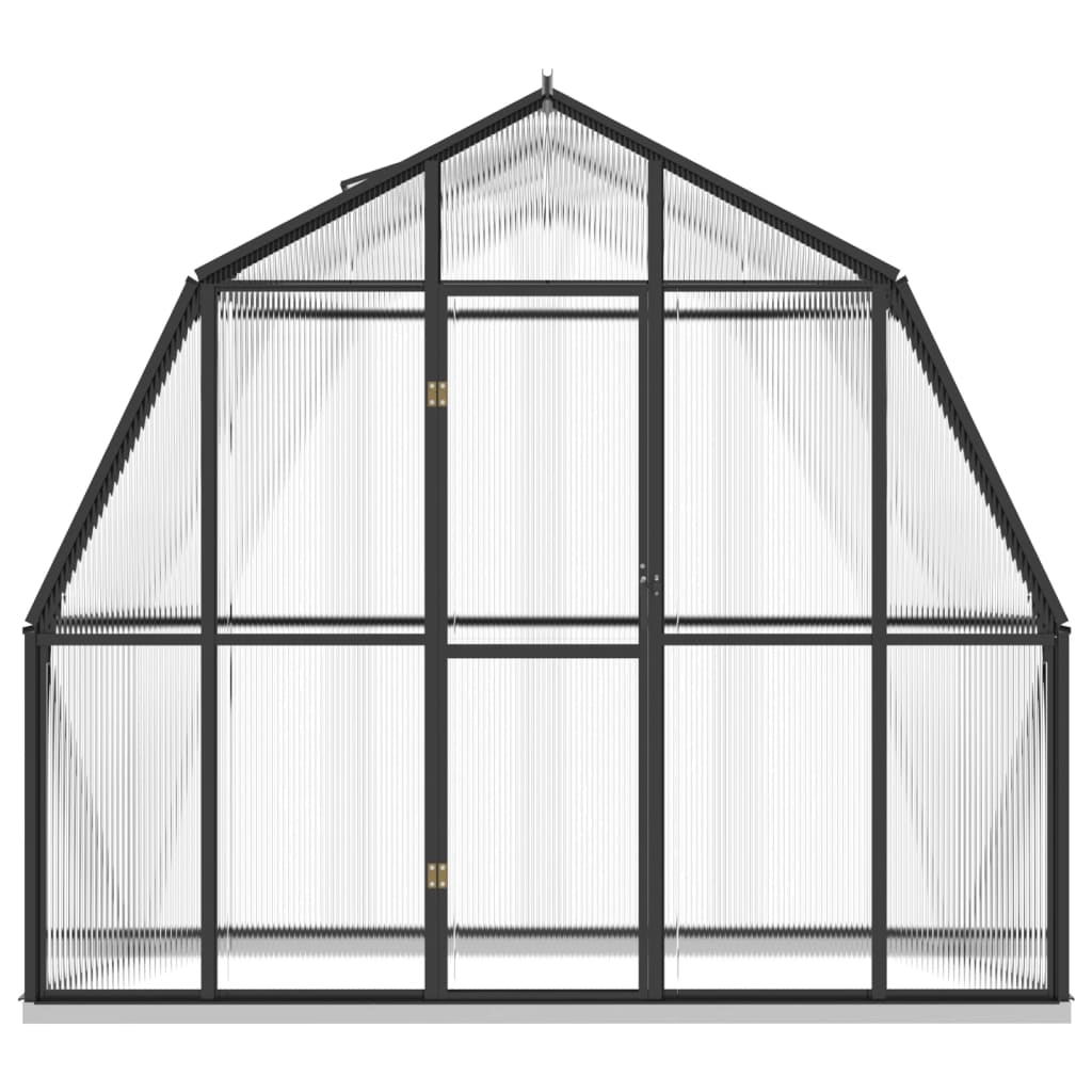 Vidaxl Greenhouse avec cadre de base 3,3 m² en aluminium anthracite -colored